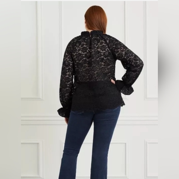 Hill House Millie Black Lace Blouse Size Small - Picture 10 of 13